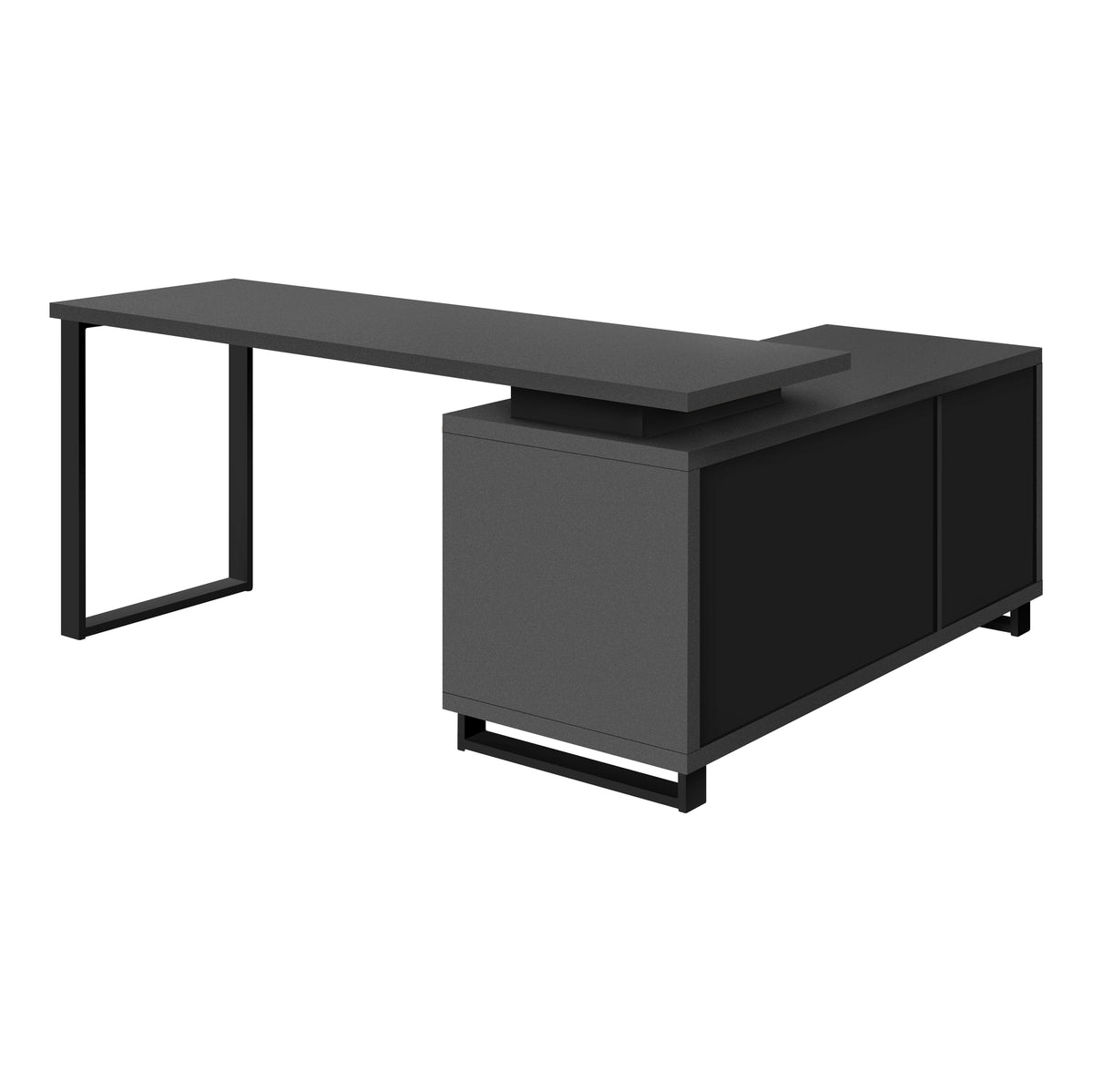 Computer Desk | Slate and Black 72