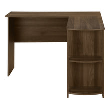 Load image into Gallery viewer, 47&quot; L-Shaped Computer Desk with Storage in Walnut
