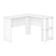 Load image into Gallery viewer, 47&quot; L-Shaped Computer Desk with Storage in White
