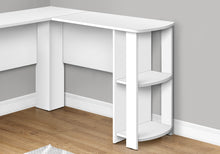 Load image into Gallery viewer, 47&quot; L-Shaped Computer Desk with Storage in White
