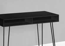 Load image into Gallery viewer, Black 40&quot; Mid-Century Modern Computer Workstation with Storage
