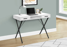 Load image into Gallery viewer, 42&quot; White Trestle Workstation with Storage
