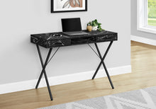 Load image into Gallery viewer, 42&quot; Black Marbled Trestle Workstation with Storage
