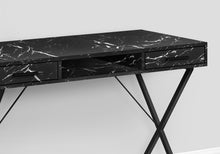 Load image into Gallery viewer, 42&quot; Black Marbled Trestle Workstation with Storage
