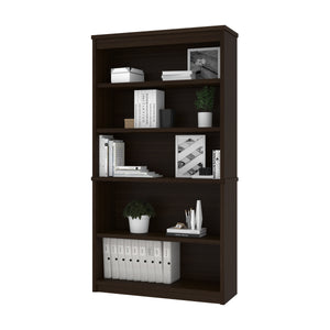 Striking 36" Dark Chocolate Bookcase