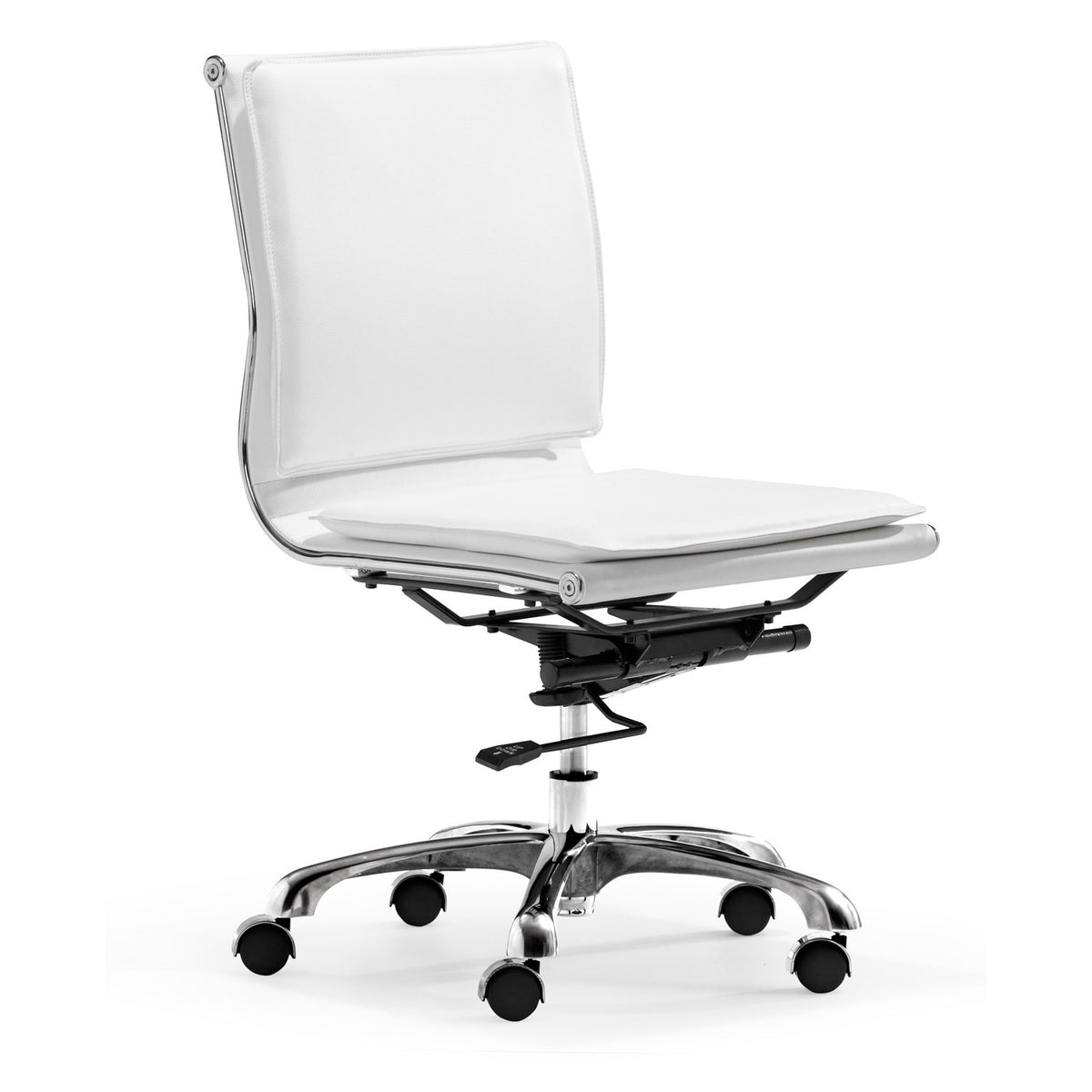 Modern Armless Office Or Conference Chair In White ComputerDesk Com   Zuo Modern 215219 1200x1200 